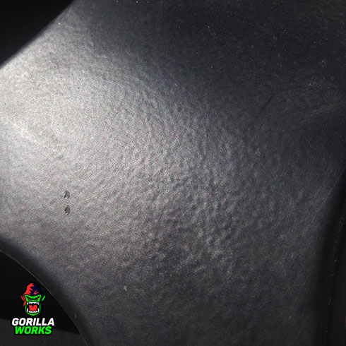 Результат работы бракоделов после полимерной покраски