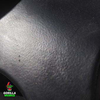 Результат работы бракоделов после полимерной покраски