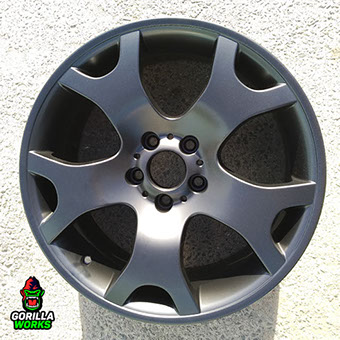 Черные полуматовые диски BMW X5 e53 в полимерной порошковой краске