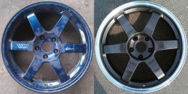 Реставрация дисков по технологии покраски 3L - покраска литых дисков жидкими термоэмалями в Минске