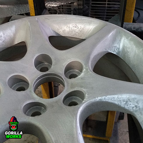 Коррозия после мягкой пескоструйной обработки с применением химии.