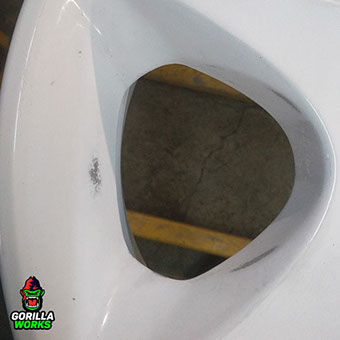 Шлифовка порошкового полимерного грунта на литых дисках для утаненния очагов коррозии