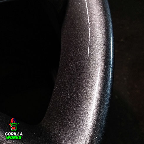 Покраска дисков в графит с крупным зерном (перламутром) в Минске