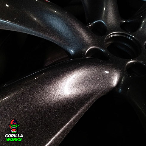 Графит Gorilla Grey под глянцевым порошковым лаком на литых дисках от Infiniti FX 35