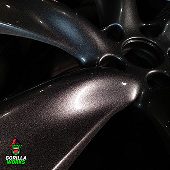 Графит Gorilla Grey под глянцевым порошковым лаком на литых дисках от Infiniti FX 35