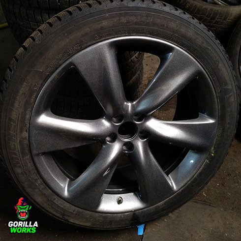 Покраска автомобильных дисков после пескоструйной оработки в Минске