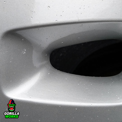 Покраска диска в порошковое серебро с глянцевым лаком после удаления кратеров коррозии