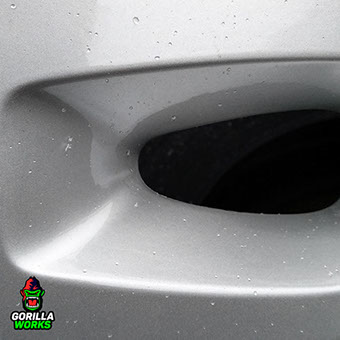 Покраска диска в порошковое серебро с глянцевым лаком после удаления кратеров коррозии