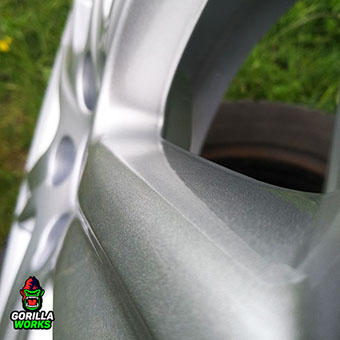 Покраска дисков в яркое серебро с перламутром от Gorilla Works