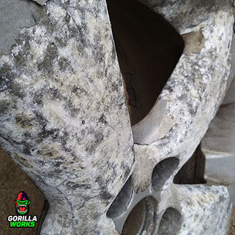 Почему отслаивается полимерная краска после пескоструя и покраски литых дисков Lexus?