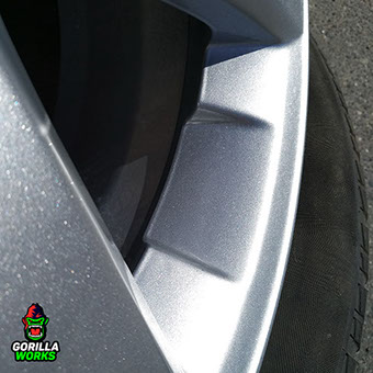 Результат покраски гнилых дисков с сильной коррозией для Lexus RX в Минске