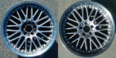 Покраска литых дисков Минск с полированной полкой