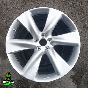 Фото готовых колёс 21-го диаметра Инфинити после покраски 