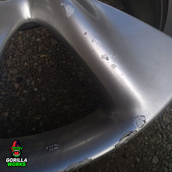 Фото литых дисков R21 Infiniti FX 35 перед полимерной покраской